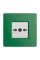 Бездротова кнопка для активації пожежної тривоги вручну Ajax ManualCallPoint Green Jeweller