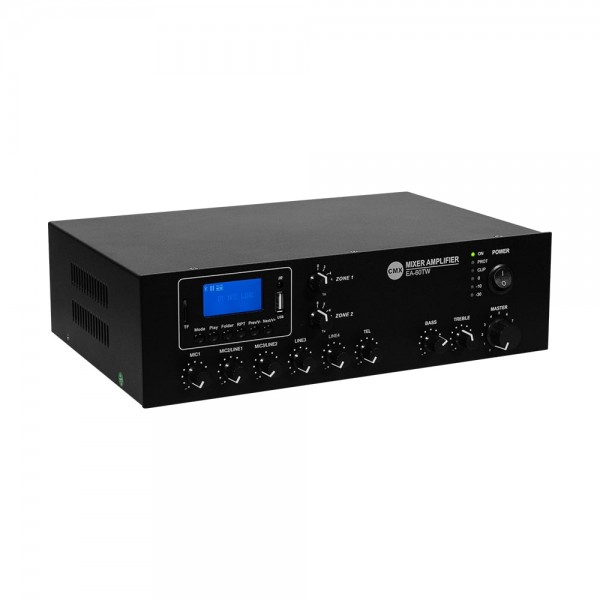 Настільний двоканальний мікшуючий підсилювач CMX EA-60TW, 2 зони, Wi-Fi