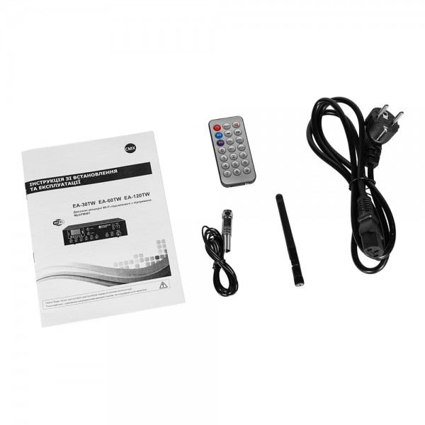 Настільний двоканальний мікшуючий підсилювач CMX EA-60TW, 2 зони, Wi-Fi