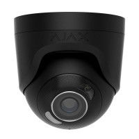 IP-відеокамера 8Mp Ajax TurretCam HL (8 Mp/2.8 mm) Black 2.8mm, ІЧ+LED-підсвічування, з мікрофоном