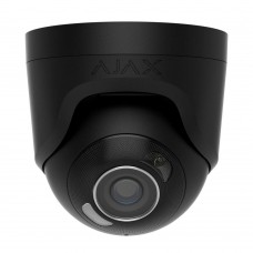 IP-відеокамера 8Mp Ajax TurretCam HL (8 Mp/2.8 mm) Black 2.8mm, ІЧ+LED-підсвічування, з мікрофоном