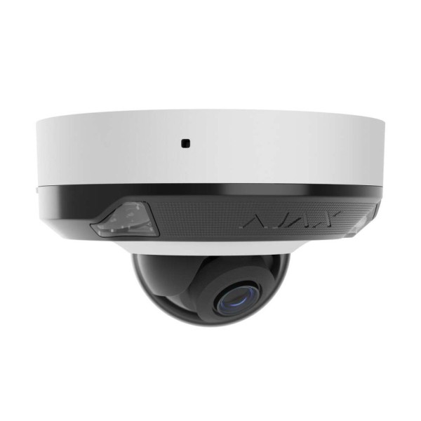 IP-відеокамера 8Mp Ajax DomeCam Mini HL (8 Mp/2.8 mm) White 2.8mm, ІЧ+LED-підсвічування, з мікрофоном