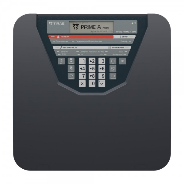 Прилад приймально-контрольний пожежний адресний Tiras PRIME A mini