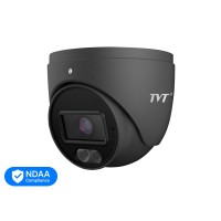 IP-відеокамера 4Mp TVT TD-9544S4L-A(D/PE/AW2) Black 2.8mm, ІЧ+LED-підсвічування, з мікрофоном