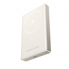 Повербанк 10000mAh Choetech B739 Silver QC3.0 PD3.0 бездротова магнітна зарядка