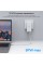 Мережевий зарядний пристрій Choetech PD6011 Ultra thin PD67W GAN A+C White