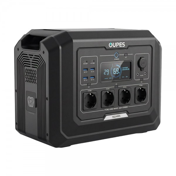 Портативна зарядна станція OUPES Mega 1 S1 2000W 1024Wh LiFePO4