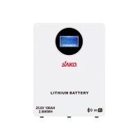 Акумуляторна батарея літій-залізо-фосфатна LiFePO4 100А*год 25.6В 2560Вт*год Sako Li-Sun series SK-25.6V100Ah настінний / підлоговий монтаж