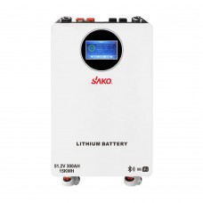 Акумуляторна батарея літій-залізо-фосфатна LiFePO4 300А*год 51.2В 15360Вт*год Sako Li-Sun series SK-51.2V300Ah настінний / підлоговий монтаж