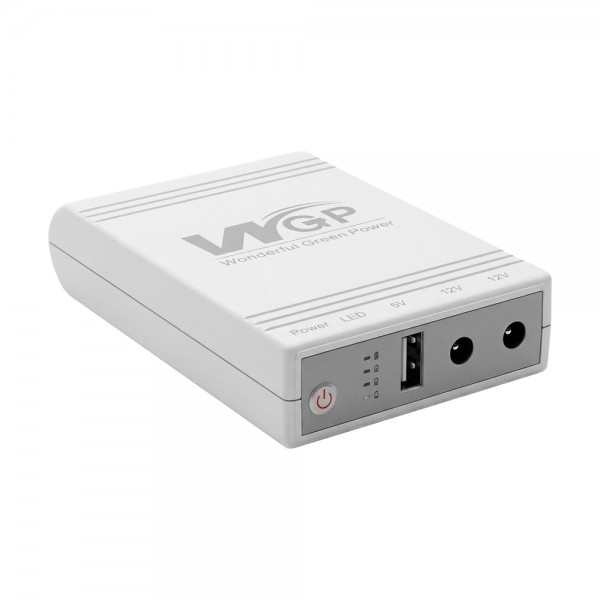 Джерело безперебійного живлення Mini UPS WGP UPS103A 10400mAh 5V/12V/12V, Li-ion 4*2.6Ah, для роутера і медіаконвертера