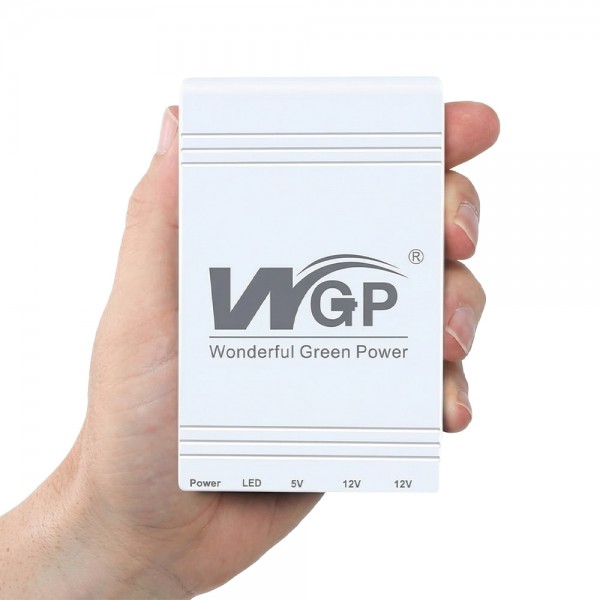 Джерело безперебійного живлення Mini UPS WGP UPS103A 10400mAh 5V/12V/12V, Li-ion 4*2.6Ah, для роутера і медіаконвертера