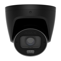 IP-відеокамера 5Mp Ajax TurretCam HLVF (5 Mp) Black 2.8-12mm, ІЧ+LED-підсвічування, з мікрофоном