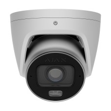 IP-відеокамера 8Mp Ajax TurretCam HLVF (8 Mp) White 2.8-12mm, ІЧ+LED-підсвічування, з мікрофоном