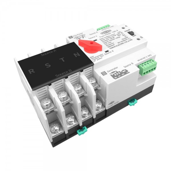 Автоматичний перемикач (АВР) під DIN-рейку TOMZN TOQ5/4P 125A 4 полюси