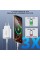 Мережевий зарядний пристрій Choetech PD3046 PD30W GAN USB-A+2xUSB-C White