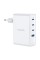 Мережевий зарядний пристрій Choetech PD9002 PD100W GAN USB-A+3xUSB-C White
