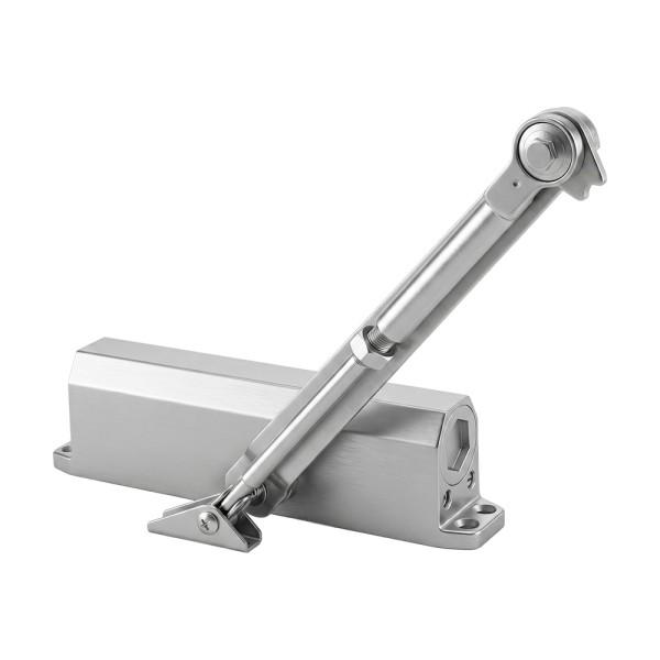 Дверний доводчик Dortec DT-65HA Silver 85-120кг з фіксацією дверей у відчиненому положенні