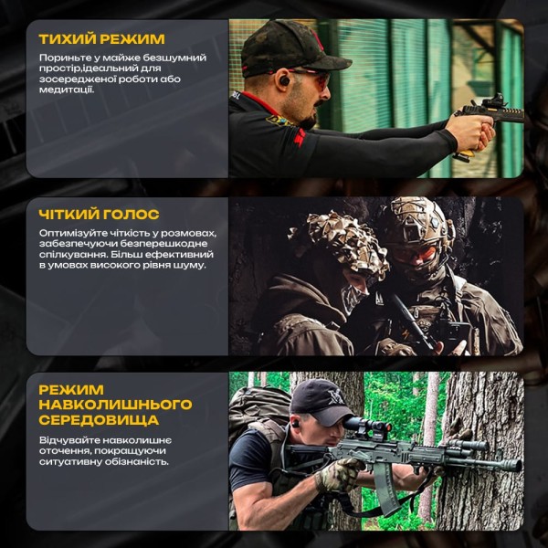 Активні захисні навушники (беруші) Earmor M20T PRO Foliage Green з Bluetooth 5.4