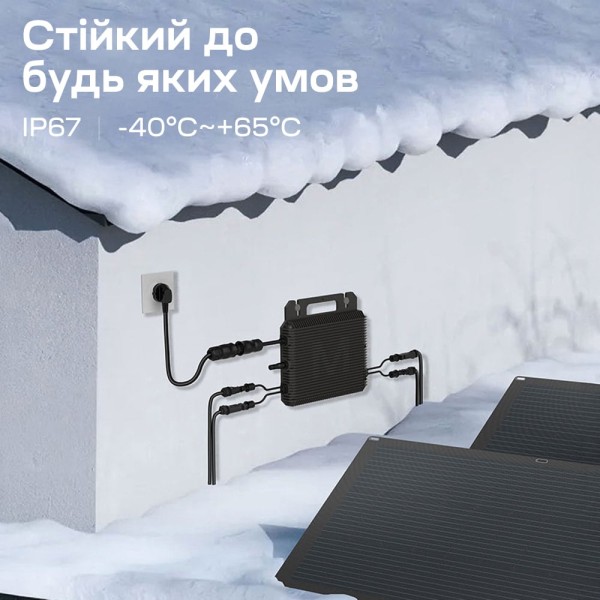 Мікроінвертор для сонячних панелей 1kW Marstek M2-1000 Saturn-M 2 MPPT On-grid