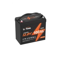 Акумуляторна батарея літій-залізо-фосфатна 12.8В 100А*год LiFePO4 LiTime Mini L12V100-100-MINI-16-A60