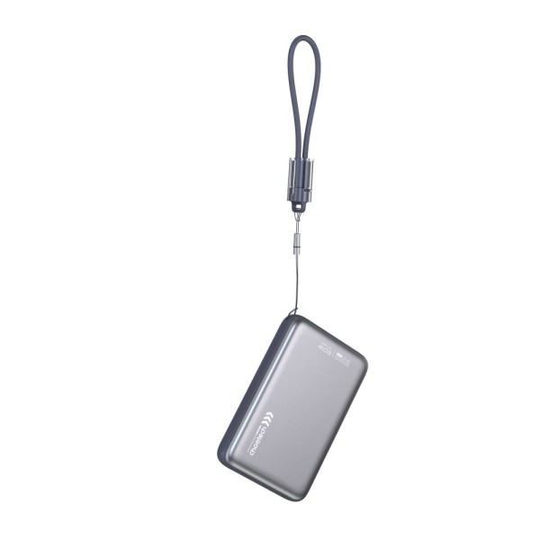 Повербанк 10000mAh Choetech B862 Grey 22.5W QC3.0 PD3.0 бездротова магнітна зарядка MagSafe