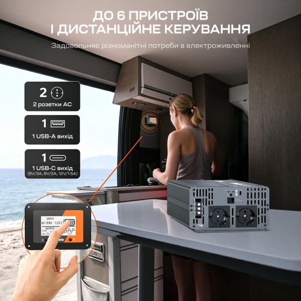 Автономний однофазний інвертор 2kW/12V LiTime L12V2KW-EN-Z