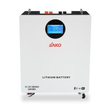 Акумуляторна батарея літій-залізо-фосфатна LiFePO4 600А*год 51.2В 30720Вт*год Sako Li-Sun series SK-51.2V600Ah настінний / підлоговий монтаж