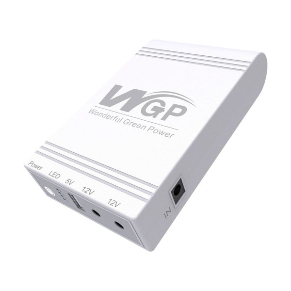 Джерело безперебійного живлення Mini UPS WGP UPS103C 20000mAh 5V/12V/12V, Li-ion 4*5Ah, для роутера та оптичного терміналу