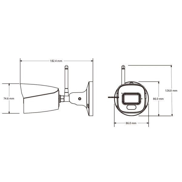 IP-відеокамера з WiFi 4Mp TVT TD-9441S4L-KT(D/WF/AW2) White 2.8mm, ІЧ+LED-підсвічування, з мікрофоном