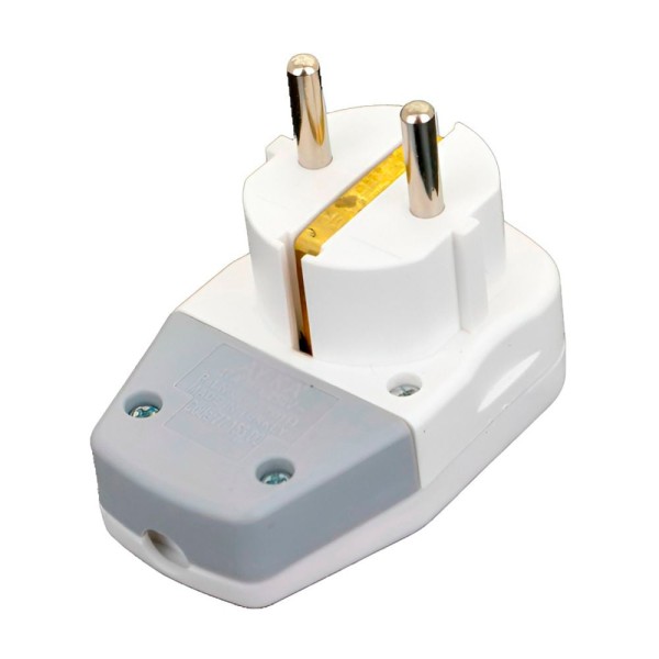 Вилка з заземленням, з вимикачем SETEL 16А, швидкий монтаж (B1131)