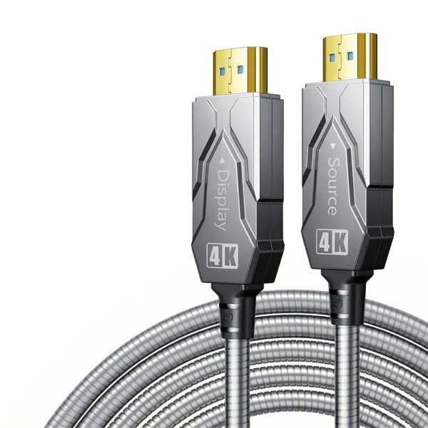 Кабель оптичний армований HDMI 2.0 40m Dtech DT-HF2040K
