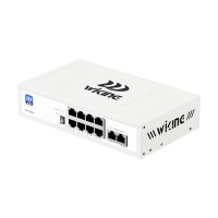 PoE-комутатор 10-портовий некерований Wiking WK-PS210 V2, 8x100Mbps PoE, 2x100Mbps Uplink, 76W