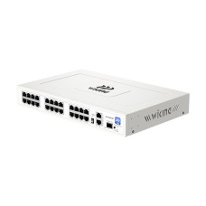 PoE-комутатор 27-портовий некерований Wiking WK-PS227GF, 24x100Mbps PoE, 2x1000Mbps Uplink, 1x1000Mbps SFP, 270W