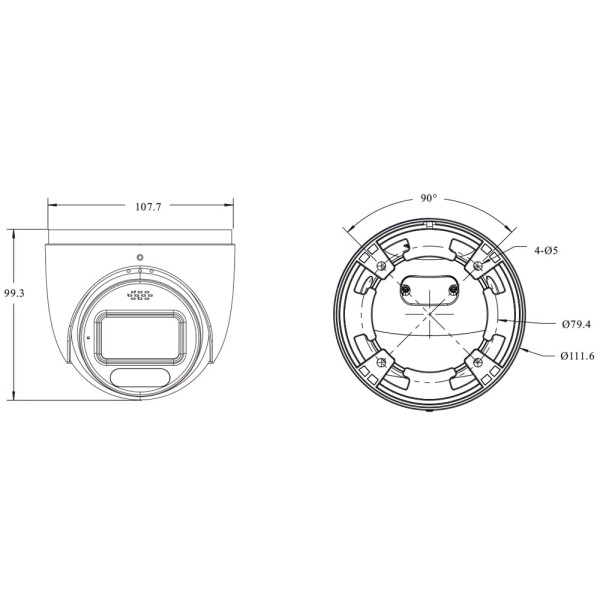IP-відеокамера 6Mp TVT TD-9565S4-PA(D/PE/AW3) White 2.8mm, ІЧ+LED-підсвічування, з мікрофоном