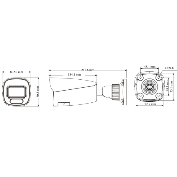 IP-відеокамера 6Mp TVT TD-9462S4-PA(D/AZ/PE/AW3) White 2.8-12mm, ІЧ+LED-підсвічування, з мікрофоном