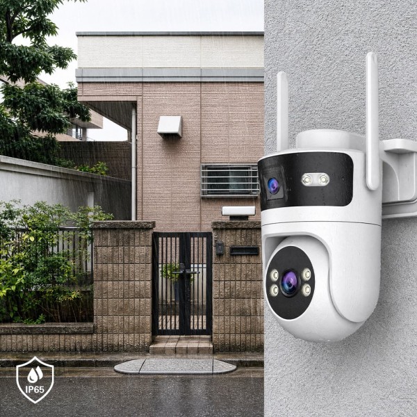IP PTZ-відеокамера з WiFi 4Mp+4Mp Light Vision VLC-9304WI/2C (Tuya) 4mm, ІЧ+LED-підсвічування, з мікрофоном