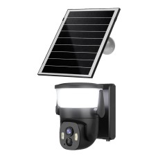 IP PTZ-відеокамера автономна з WiFi, прожектором та сонячною панеллю 3Mp Light Vision VLC-6103WLS Black (Lamp+Solar) (CareCam Pro) 3.6mm, на акумуляторних батареях