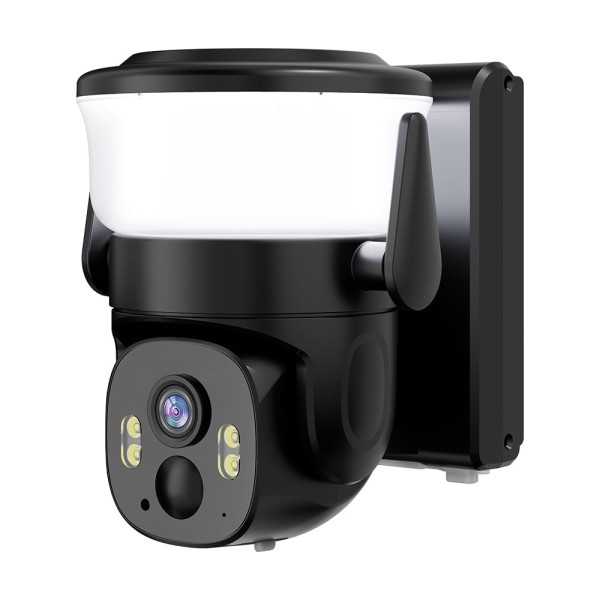 IP PTZ-відеокамера автономна з WiFi, прожектором та сонячною панеллю 3Mp Light Vision VLC-6103WLS Black (Lamp+Solar) (CareCam Pro) 3.6mm, на акумуляторних батареях