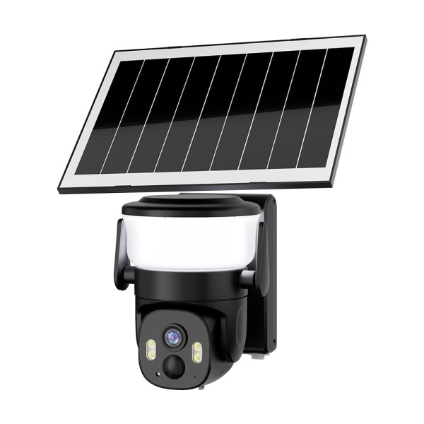 IP PTZ-відеокамера автономна з WiFi, прожектором та сонячною панеллю 3Mp Light Vision VLC-6103WLS Black (Lamp+Solar) (CareCam Pro) 3.6mm, на акумуляторних батареях
