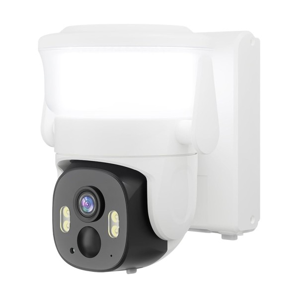 IP PTZ-відеокамера автономна з WiFi, прожектором та сонячною панеллю 3Mp Light Vision VLC-6103WLS White (Lamp+Solar) (CareCam Pro) 3.6mm, на акумуляторних батареях