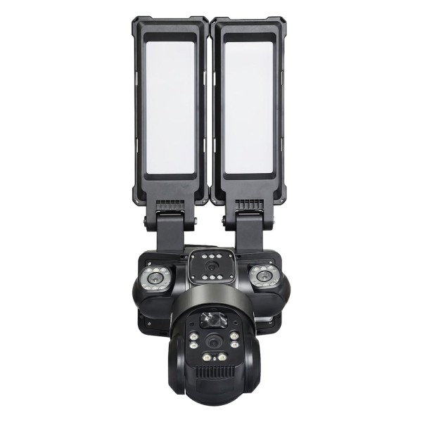 IP PTZ-відеокамера автономна з WiFi, прожектором та сонячною панеллю 3Mp+3Mp+3Mp Light Vision VLC-1223WIL/3C (Lamp+Solar) 4mm, на акумуляторних батареях
