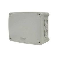 Коробка розподільча KP123GSF сіра IP66 з 10 кабельними вводами, з сальниками і кріпленнями