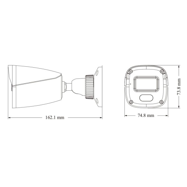 IP-відеокамера 2Mp TVT TD-9421S4L-C(D/PE/AW1) Black 2.8mm, ІЧ+LED-підсвічування, з мікрофоном