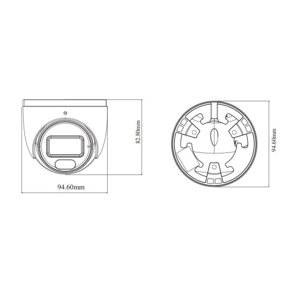 IP-відеокамера 2Mp TVT TD-9524S4L-C(D/PE/AW1) White 2.8mm, ІЧ+LED-підсвічування, з мікрофоном