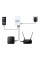 Джерело безперебійного живлення з блоком живлення Mini UPS WGP UPS103C Quick Charge 20000mAh 5V/12V/12V, Li-ion 4*5Ah, для роутера та оптичного терміналу