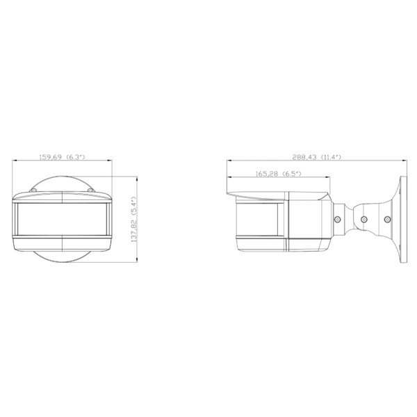 IP-відеокамера панорамна 2Mp*4 TVT TD-6528M3N (D/PE/AR2) 3.3mm