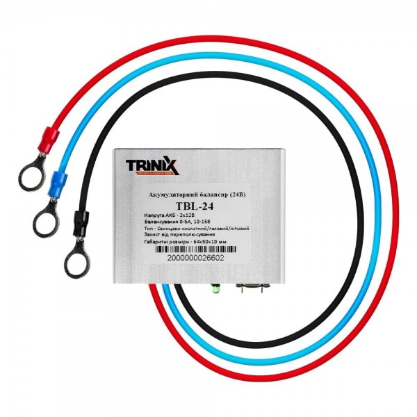 Комплект резервного живлення: високочастотний інвертор 1500VA/1.5kW Kraft + акумуляторна батарея Trinix LFP 12V100Ah LiFePo4 2 шт.