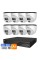 Комплект IP-відеонагляду на 8 камер TVT IP-Video Kit 8x4Mp (T) PoE: 8 купольних 4Mp відеокамери + 8-канальний 6Mp відеореєстратор