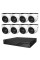 Комплект IP-відеонагляду на 8 камер TVT IP-Video Kit 8x4Mp (T) PoE: 8 купольних 4Mp відеокамер + 8-канальний 6Mp відеореєстратор