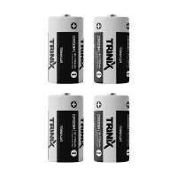Комплект Trinix: батарея CR123A 3V LiMnO2 1700mAh (4 шт.) для датчиків Ajax, Tiras Orion Nova X, TriniX